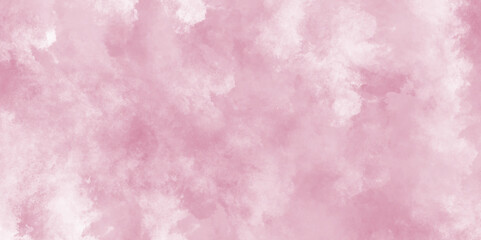 Grunge background frame Soft pink paper texture, pink watercolor background abstract texture with stains, Abstract grainy fantasy smooth light pink watercolor paper texture with clouds.