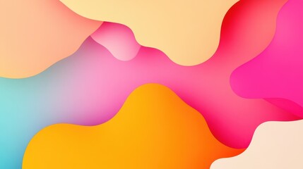 Free trendy colors abstract playful shape background wallpaper