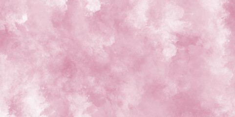 Grunge background frame Soft pink paper texture, pink watercolor background abstract texture with stains, Abstract grainy fantasy smooth light pink watercolor paper texture with clouds.