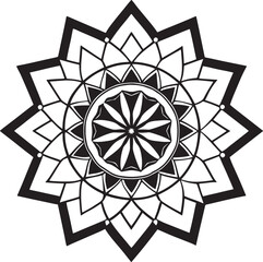 Floral Harmony Abstract Mandala Blooms.