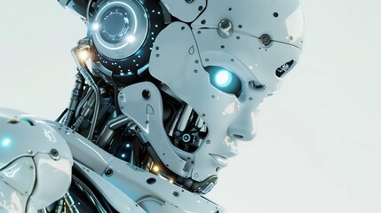 State-of-the-art AI robot utilizing artificial intelligence to revolutionize automation, decision-making, and problem-solving in advanced industries.


