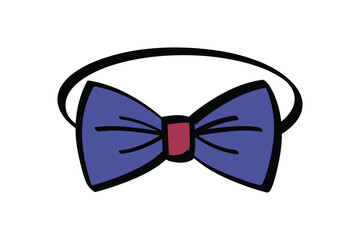 Fototapeta premium Trendy headband with bow icon, vector illustration in cartoon style - perfect for clothing accessories design 