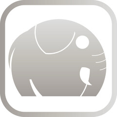 Elephant. Vector, Logo, Illustration.