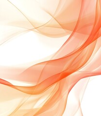 Abstract Orange and White Waves