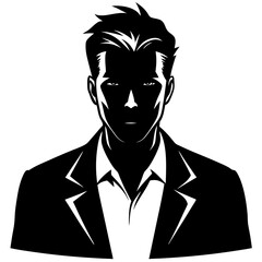 Man Silhouette Style Vector Illustration