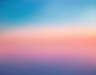 Obraz premium Pastel blue and pink gradient with soft horizon effect