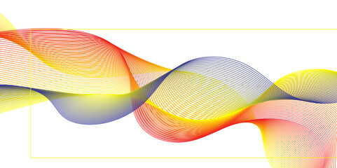 abstract lines on white background. Undulate Grey Wave Swirl, frequency sound wave, twisted curve lines with blend effect abstract vektor colorful