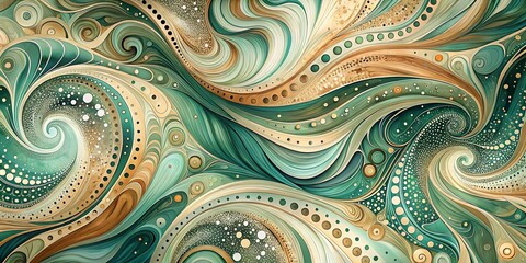 texture, ornament, abstraction, bright, mandala, design, colorful, illustration, pattern, art, background, green