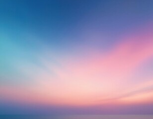 Fototapeta premium Pastel sky gradient with blue and pink tones