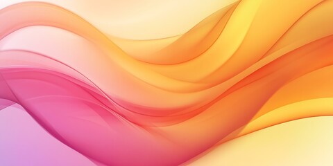 Abstract Yellow and Pink Waves Background