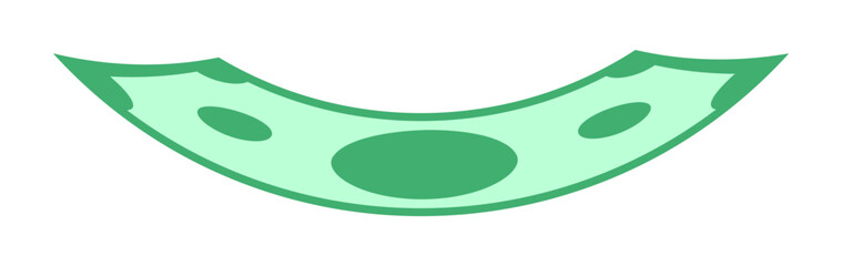 banknote money dollar icon, flying money bill, paper dollar currency, cash money