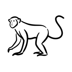 Charming Chimpanzee Vector Illustration for SVG, Cricut, and T-shirt Designs