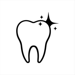 A shiny teeth vector 