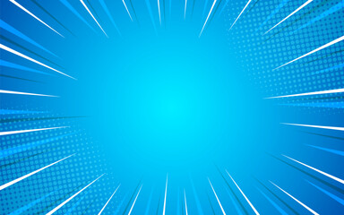 Comic abstract blue background Comic Syle