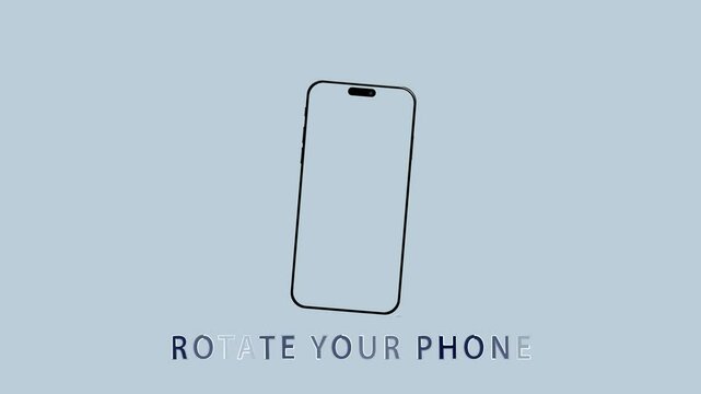 Turn rotate the phone horizontally and vertically icon animation motion graphics for content Video editing template or social networks.