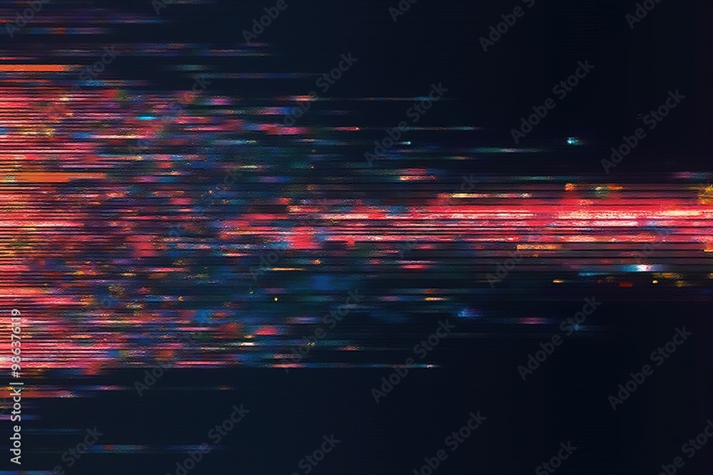 Canvas Prints vibrant abstract digital art background with colorful light streaks for modern design.