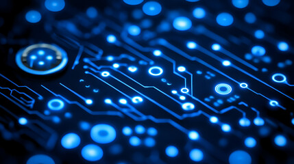 Close-up of binary code displayed on a digital screen highlighting data processing in a tech environment during the evening