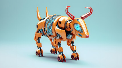 Fototapeta premium Antelope Toy 3d Cartoon