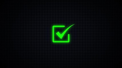  Check mark icon animation.Check mark symbol. approved tick mark icon, success, correct concept.