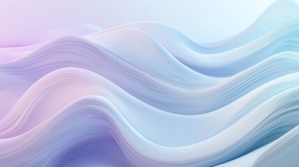 Fototapeta premium Elegant pastel gradient background flowing in a wave pattern, creating a calming and modern design perfect for various projects. Ideal for spa, beauty, fashion, and more themes