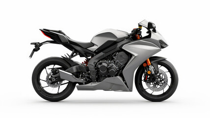 Obraz premium A futuristic custom motorcycle with a sleek black and chrome finish, showcasing cutting-edge design and powerful engineering.