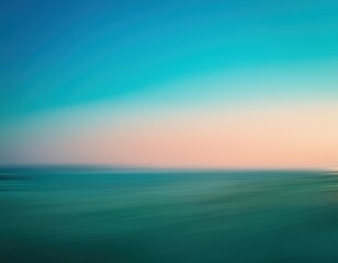 Fototapeta premium Blurry ocean horizon at sunset background