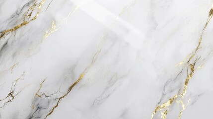 Obraz premium Luxurious white marble texture with golden veins, perfect for elegant designs and art projects. Ideal for backgrounds, wallpapers, or interior decor. Great for wedding invites or product mockups