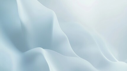 Obraz premium Soft blue waves are flowing gracefully creating a sense of elegance and serenity, perfect for various design projects that require a touch of sophistication