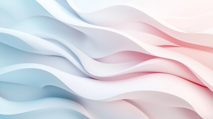 Obraz premium Serene abstract background with pastel waves flowing in a modern design, perfect for digital projects like wallpapers and banners