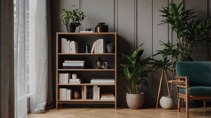 Close up of transparent glass being filled with fresh green juice in modern kitchen, healthy eating concept, detox, vegetable smoothies 