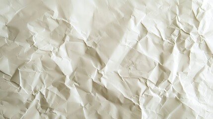 Obraz premium White Crumpled Paper Texture