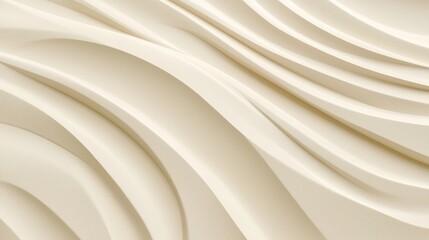 Obraz premium White elegant background with smooth wavy lines forming an abstract pattern, perfect for creating a modern and stylish look for any project