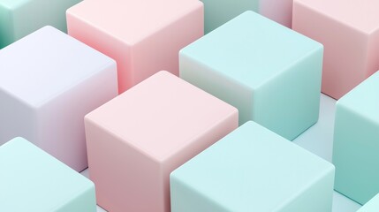 Obraz premium Abstract 3d geometric shapes for websites, presentations, and social media. Minimalist, modern, trendy design for showcasing products or concepts