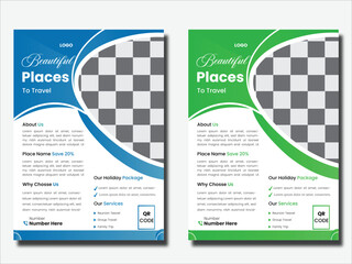 &nbsp;travel flyer design Template & poster