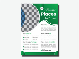  travel flyer design Template & poster