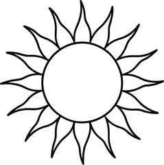 Vibrant Sun Icon Vector Art for Bright Designs and Creative Projects
