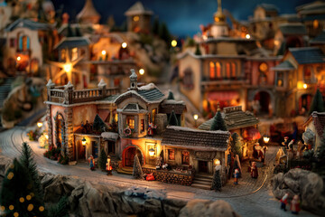 Naklejka premium Christmas Crib