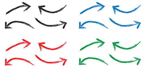 Hand Ddrawn arrows Sset - Vector doodle icons collection