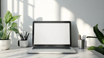 Fototapeta premium Modern minimalist workspace