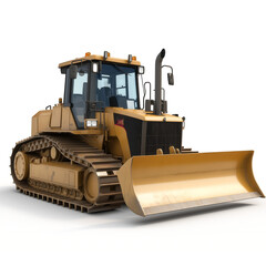 Fototapeta premium Dozer Isolated