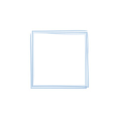 Abstract brush border with watercolor