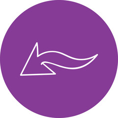 Single isolated icon with outline style icon on white background