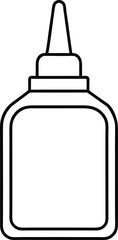 Creative Vector Illustration of a Glue Bottle Icon for Crafting Projects
