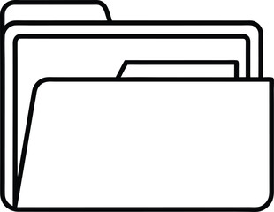 Stylish Folder Icon Enhanced with Unique Vector Graphics
