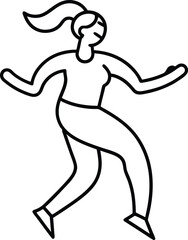 Dance Icon Vector Illustration Unleashing the Rhythm of Movement
