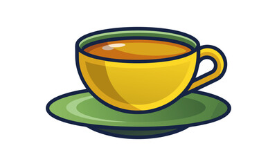 Download A Cup Of Tea Vector Art Illustration Eps File For Design.