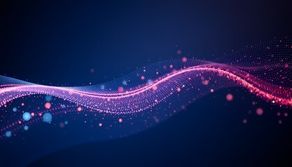 abstract wavy background with stars