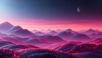 sunrise in mountains