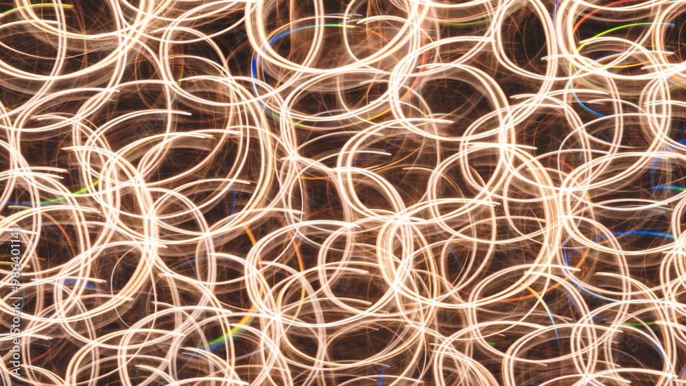 Poster image is a blurry, colorful, and abstract representation of a pattern. the colors are bright and the