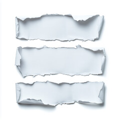 Ripped Paper Strip Isolated